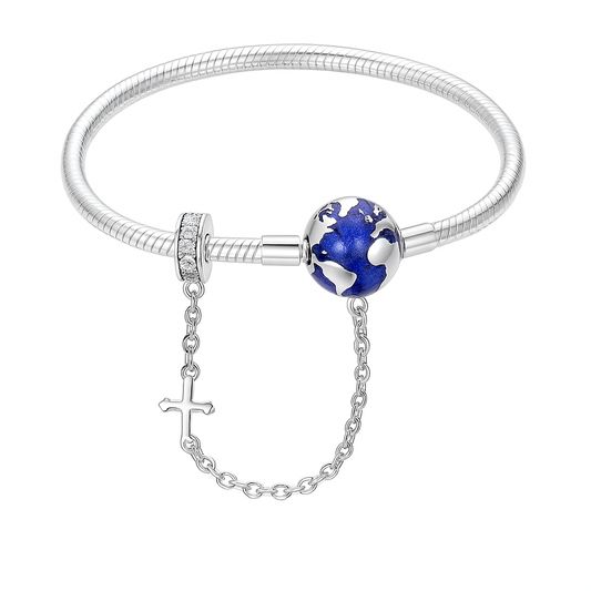 Travel Globe Bracelet